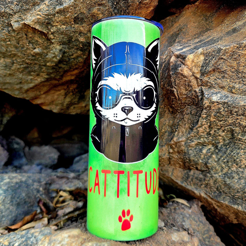 Insulated Flat Edge Straight Stainless Collection - Coffee Quips Custom Drinkware