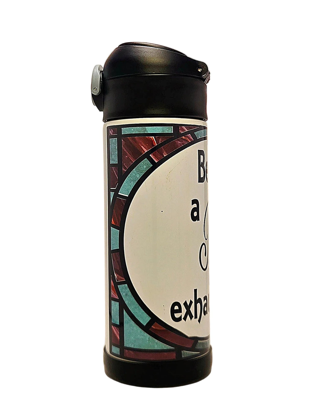12oz Being a Princess is Exhausting Sippy Cup with flip top lid - Kids girls water bottle - Coffee Quips Custom Drinkware