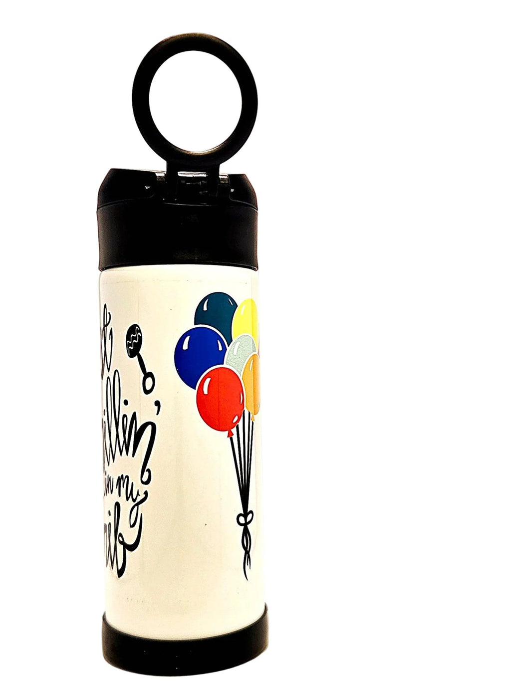 12oz Just Chillin in my Crib Sippy Cup for your laid back little one - Coffee Quips Custom Drinkware