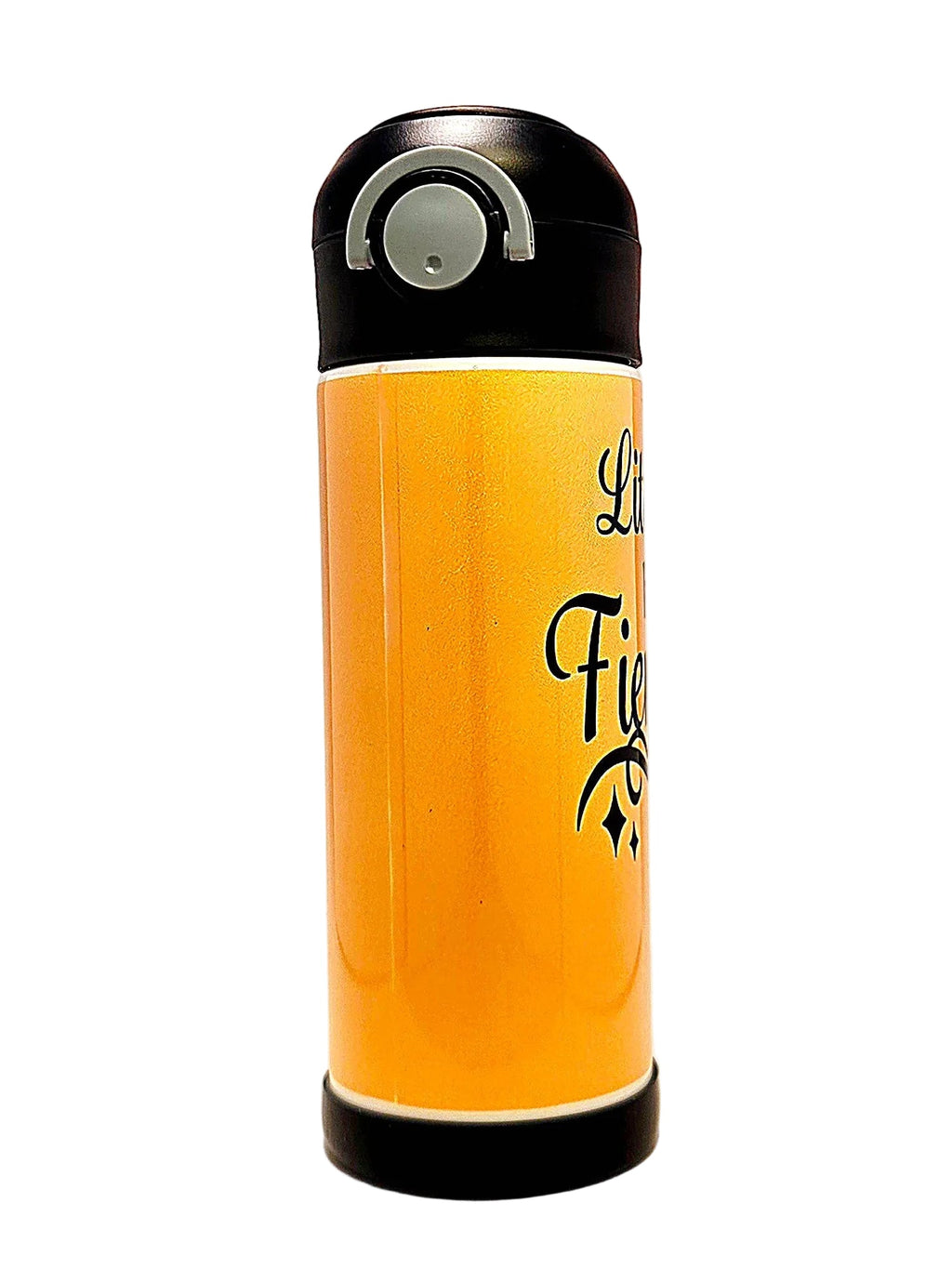 12oz Little but Fierce Sippy Cup with flip top lid - Boys water bottle - Coffee Quips Custom Drinkware