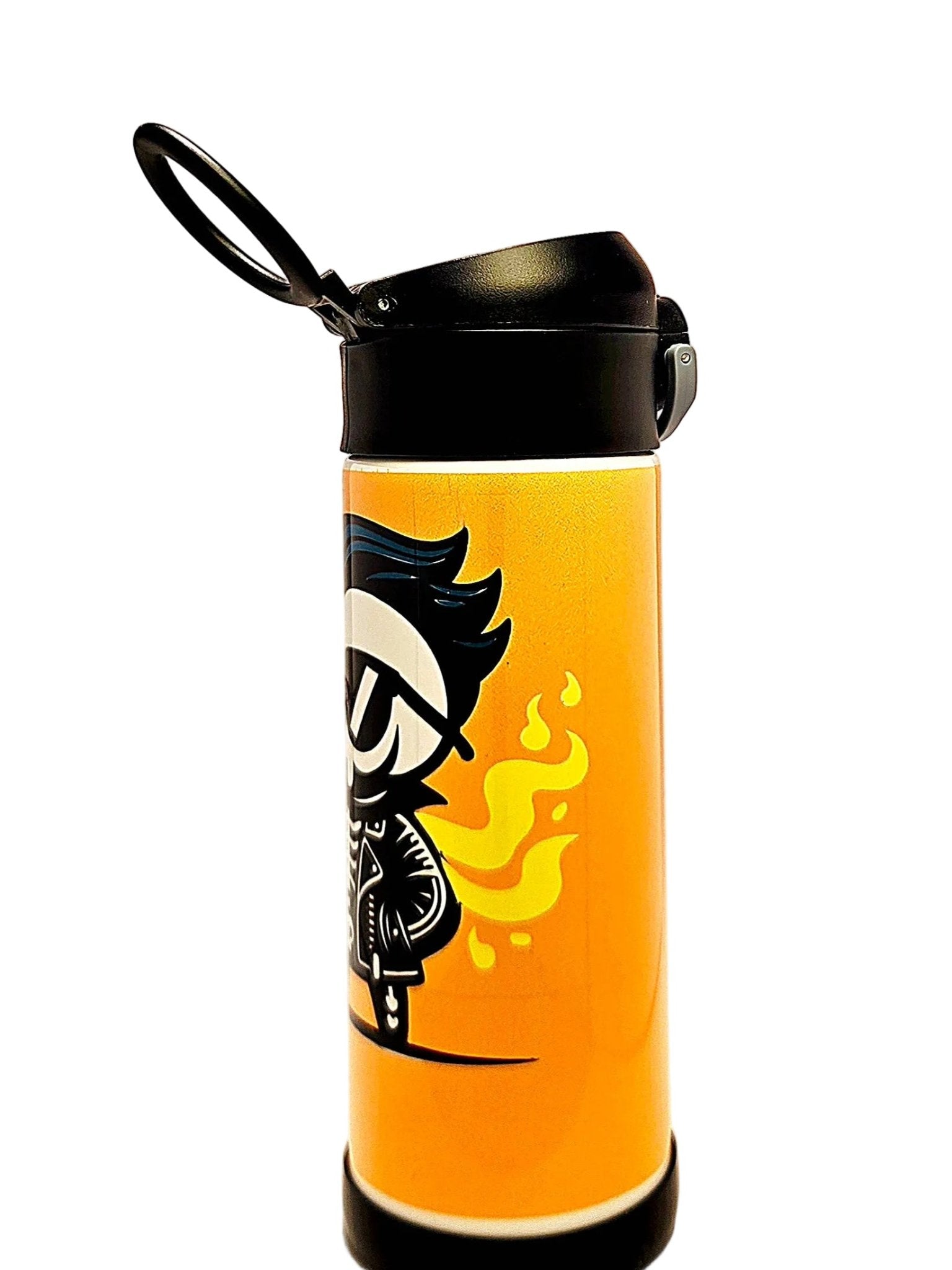12oz Little but Fierce Sippy Cup with flip top lid - Boys water bottle - Coffee Quips Custom Drinkware