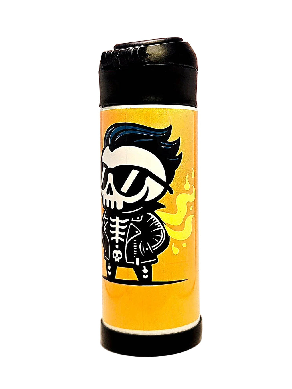 12oz Little but Fierce Sippy Cup with flip top lid - Boys water bottle - Coffee Quips Custom Drinkware