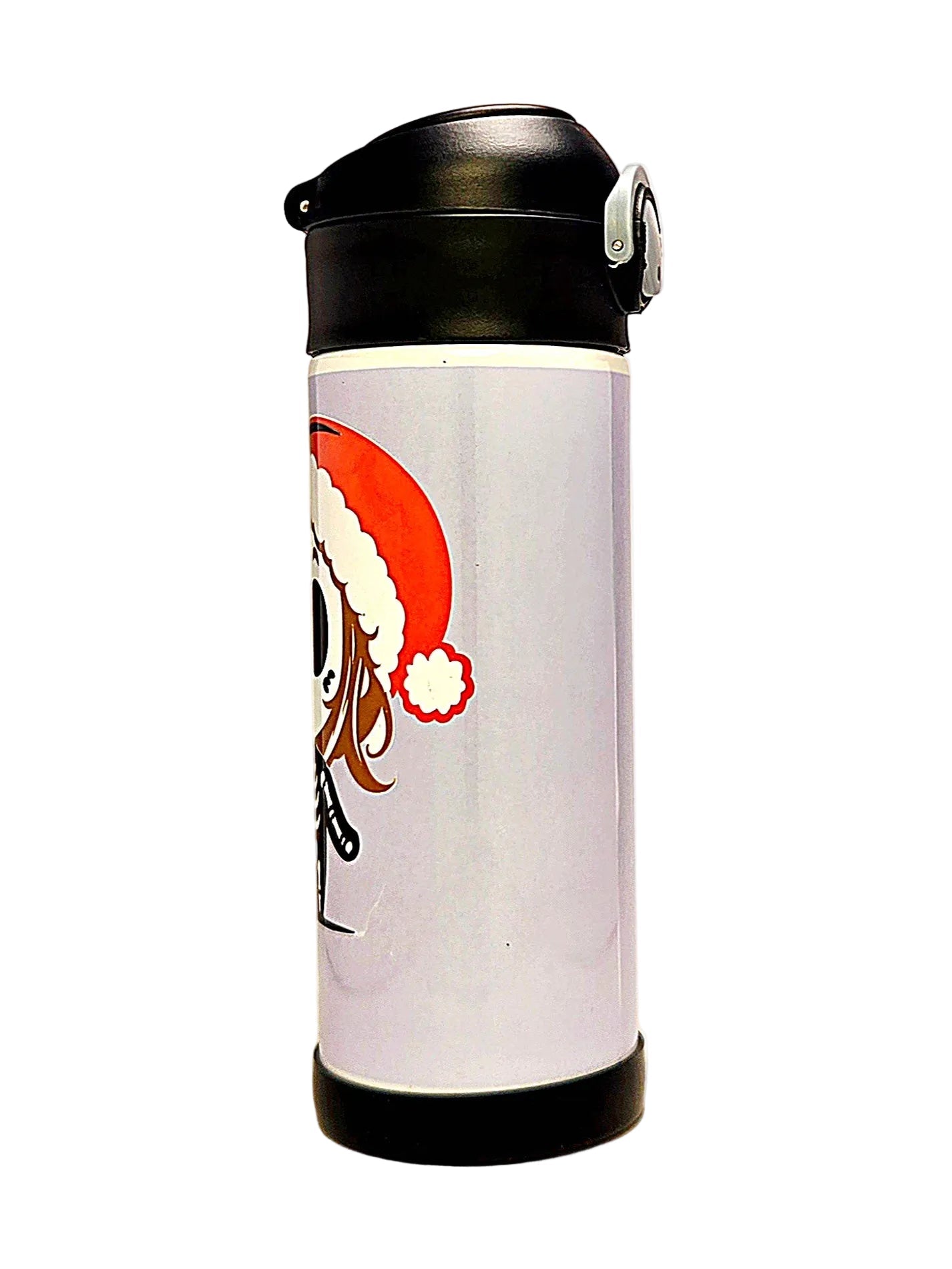 12oz Little but Fierce Sippy Cup with flip top lid - Girls water bottle - Coffee Quips Custom Drinkware