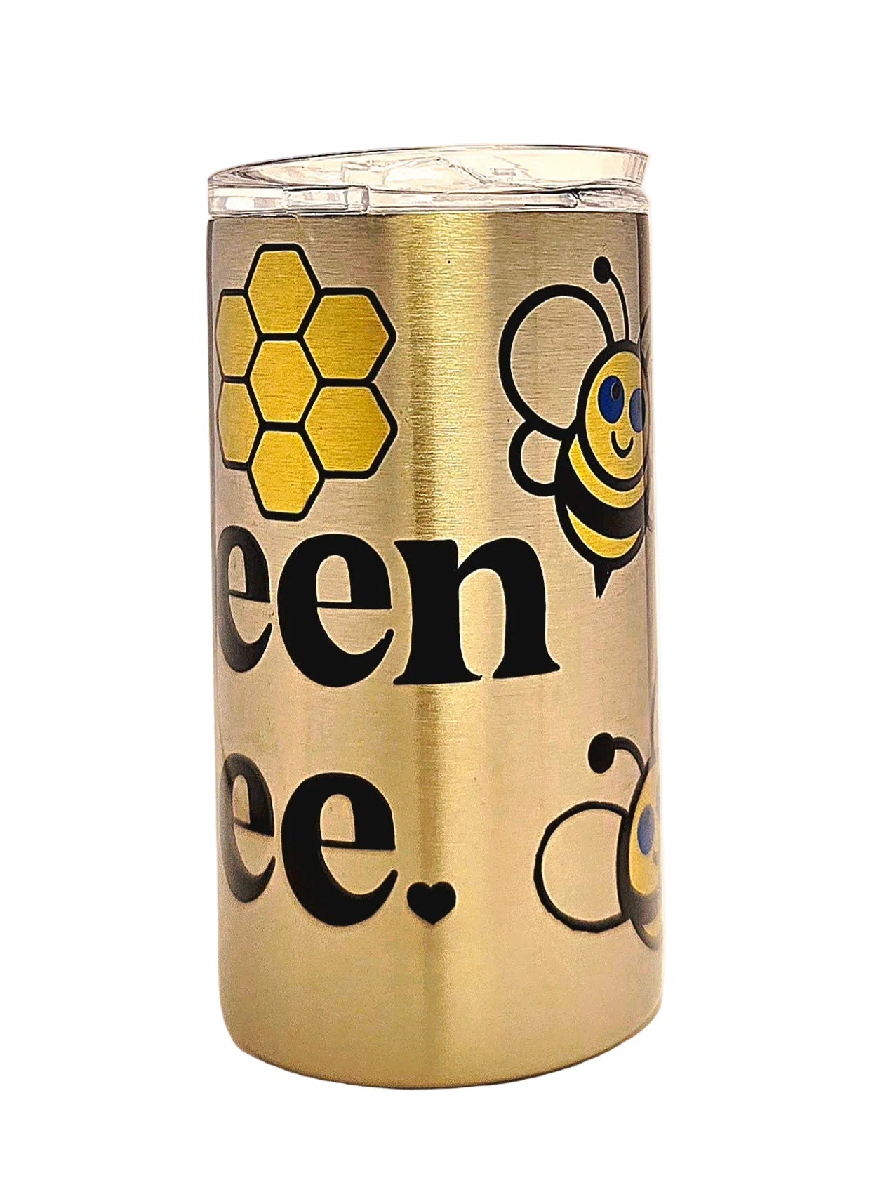 12oz Queen Bee Toddler First Stainless Steel Tumbler, BPA Free lid - Coffee Quips Custom Drinkware