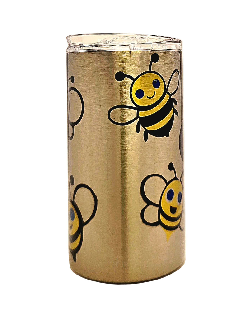 12oz Queen Bee Toddler First Stainless Steel Tumbler, BPA Free lid - Coffee Quips Custom Drinkware