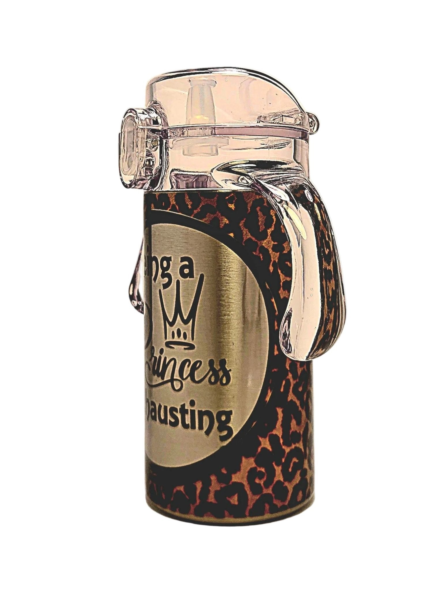 12oz Stainless Grow With Me Toddler insulated Tumbler - Being a Princess is Exhausting - Coffee Quips Custom Drinkware