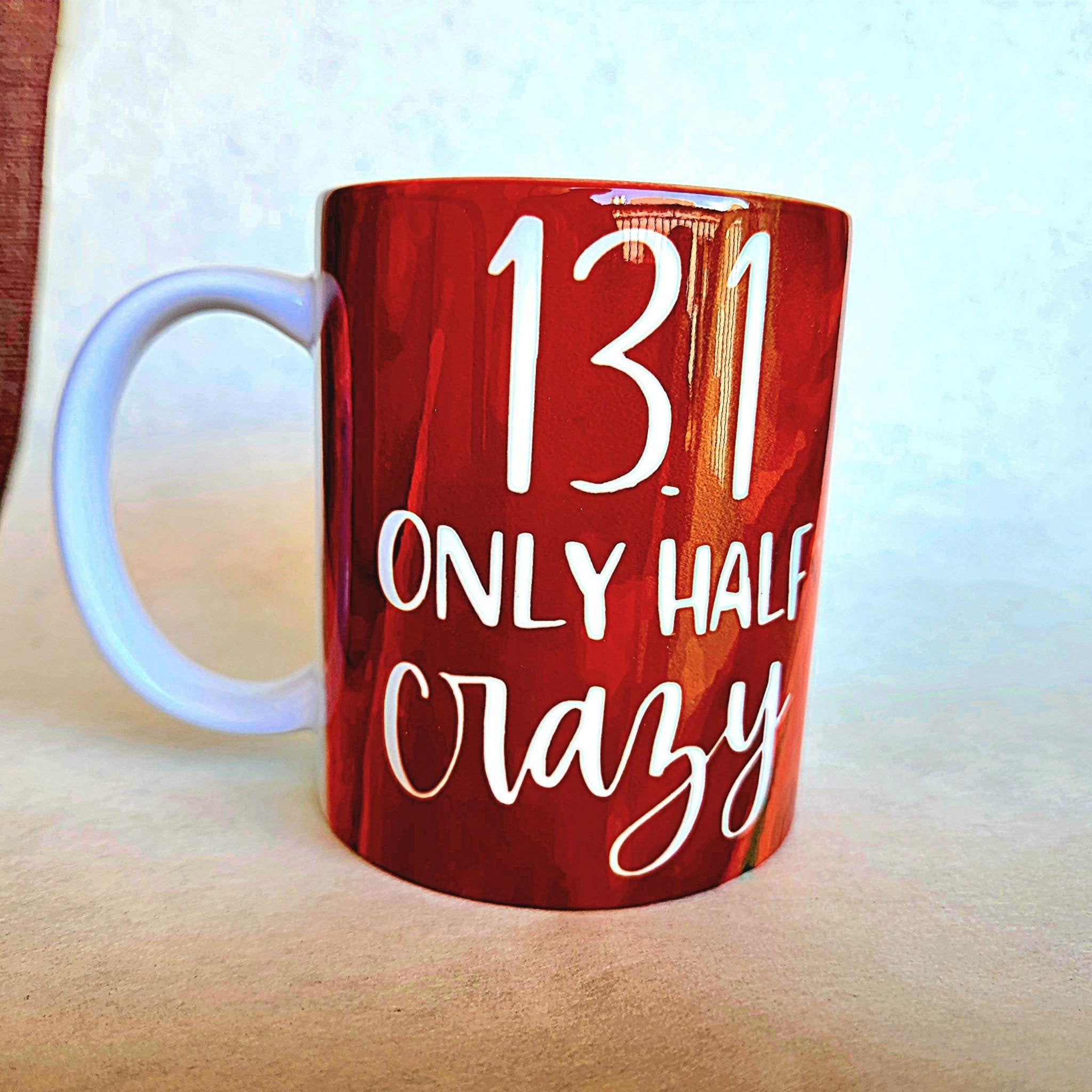13.1 Half Marathon Ceramic Coffee Mug - Funny Runner Gift - Coffee Quips Custom Drinkware