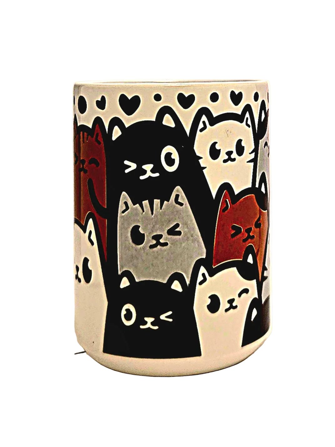 15oz Cat Crowd Premium Ceramic Coffee Mug - For the cat lover that cannot get enough - Coffee Quips Custom Drinkware