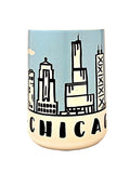 15oz Chicago Souvenir - Windy City Skyline Ceramic Coffee Mug - Coffee Quips Custom Drinkware