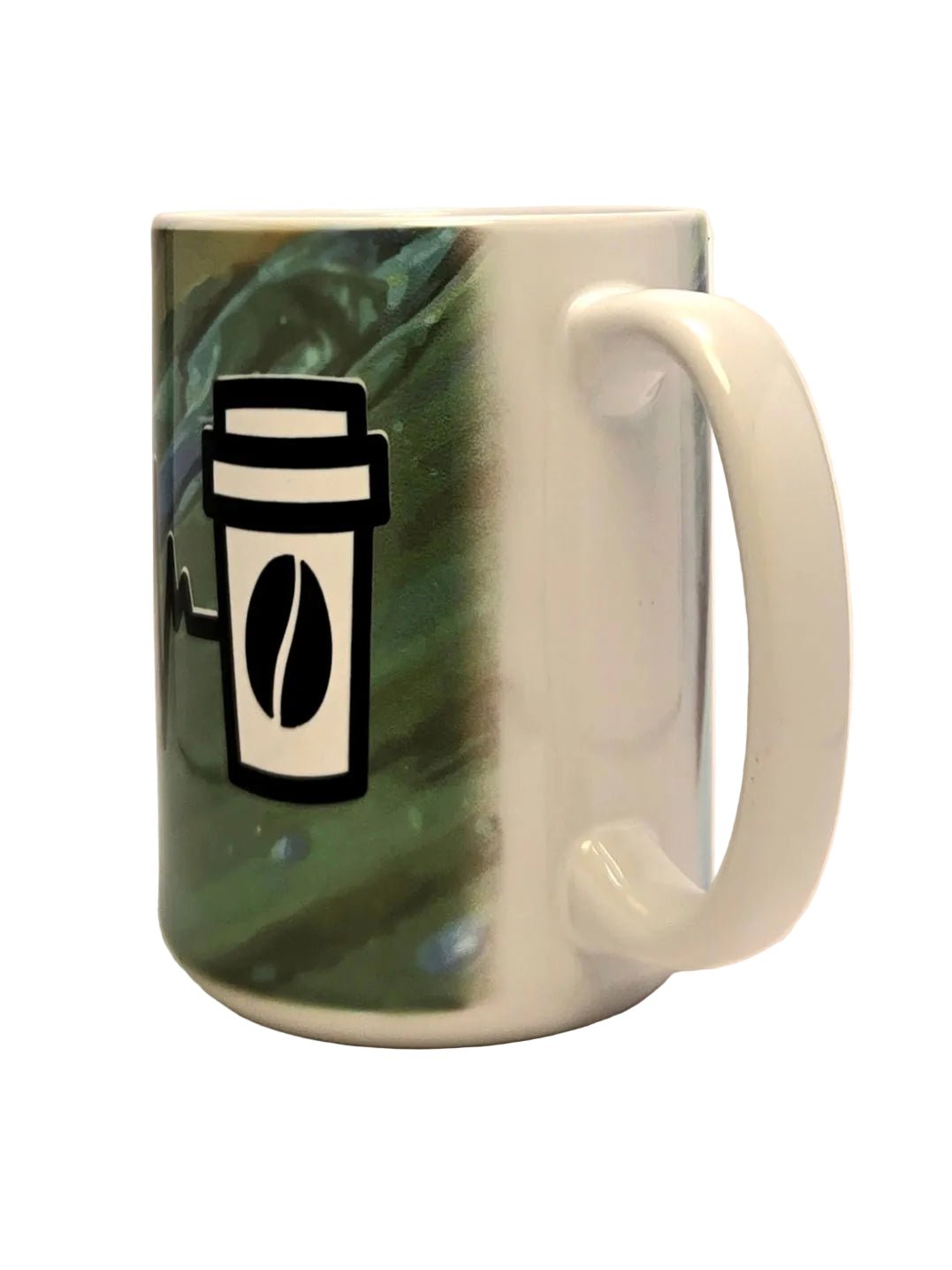 15oz Funny Sarcastic Premium Ceramic Coffee Mug - Coffee Saves Lives Mostly Yours - Coffee Quips Custom Drinkware