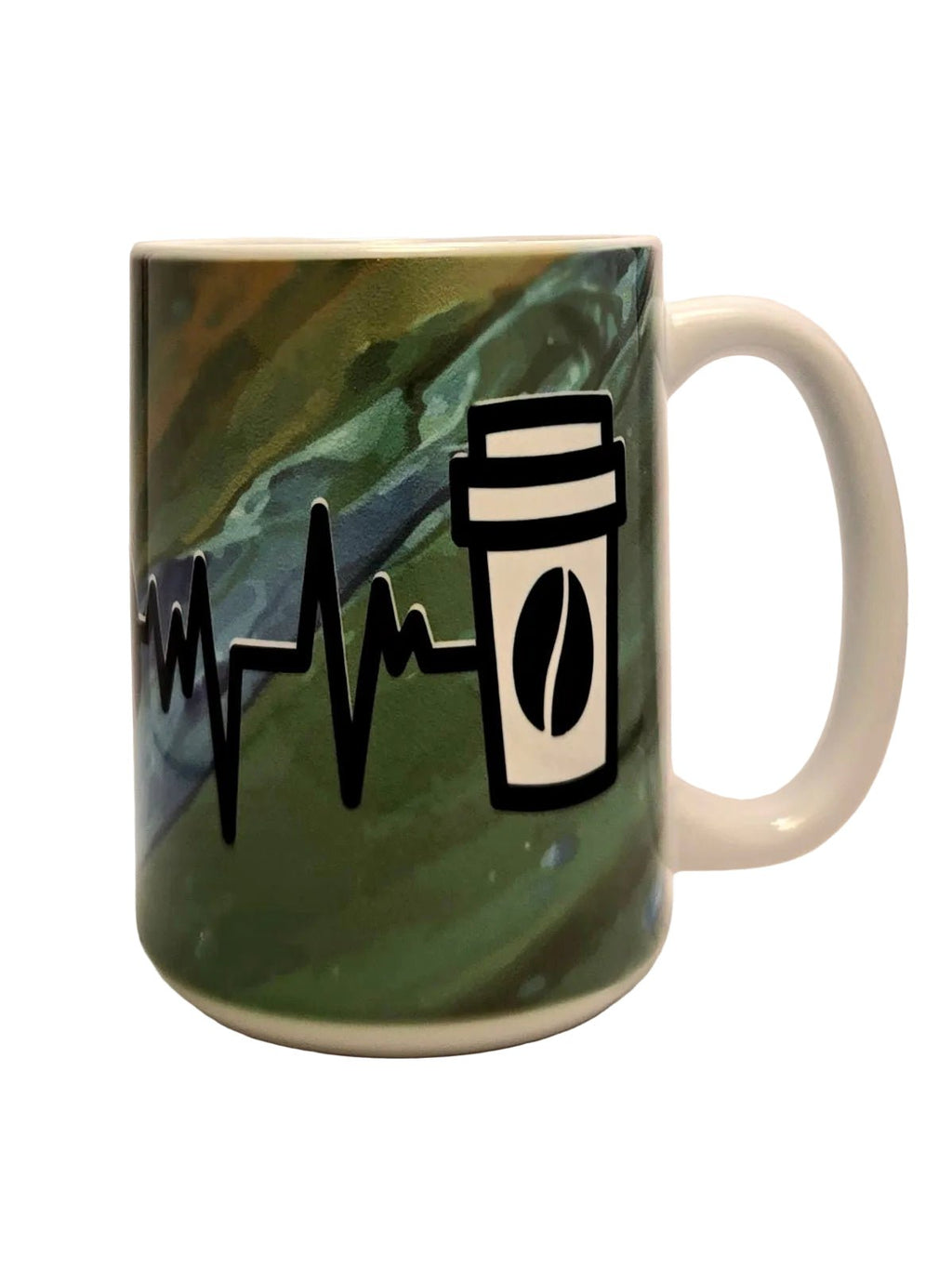 15oz Funny Sarcastic Premium Ceramic Coffee Mug - Coffee Saves Lives Mostly Yours - Coffee Quips Custom Drinkware