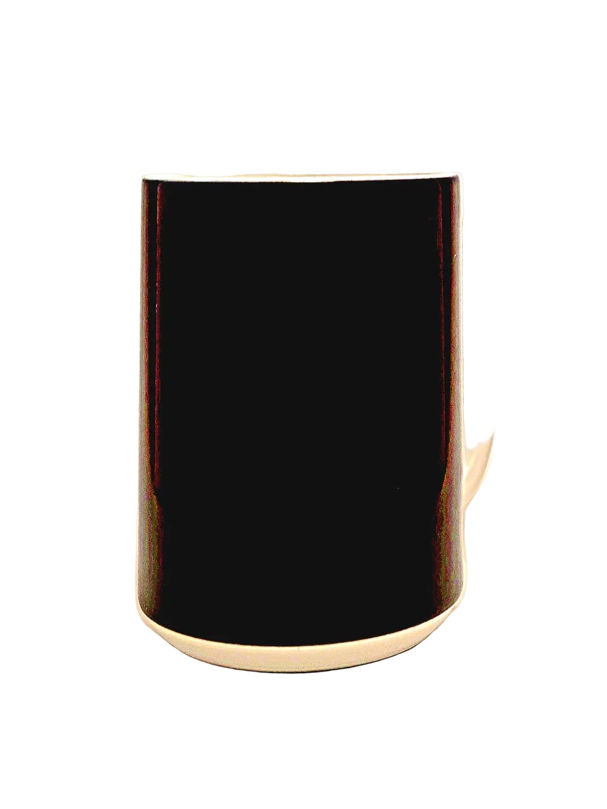 15oz Premium Ceramic Coffee Mug Black Flaming Cartoon Skull - Dishwasher Safe - Coffee Quips Custom Drinkware