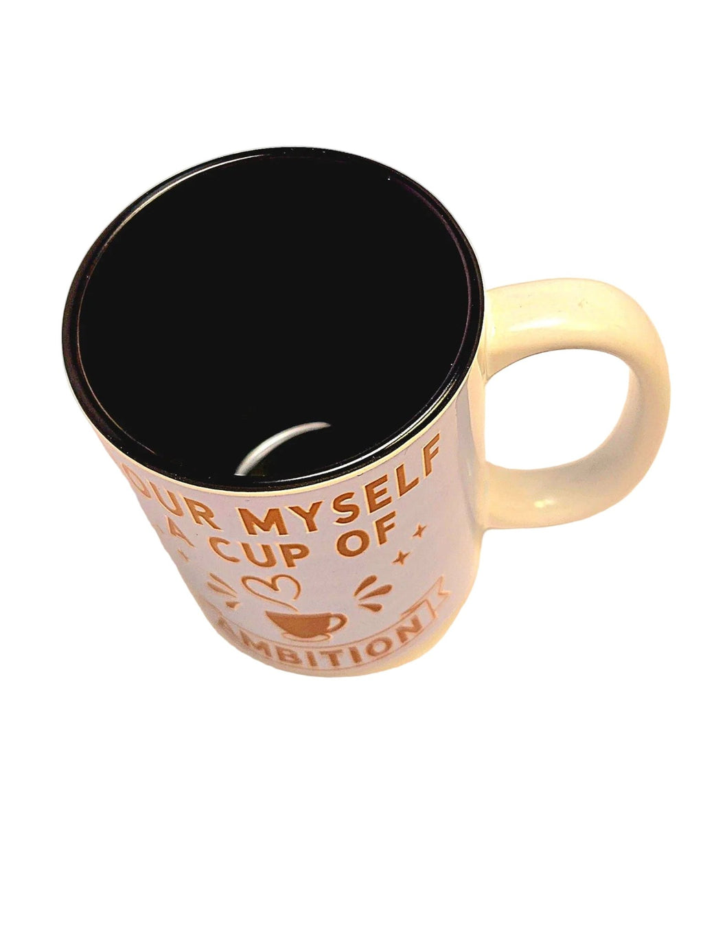 15oz Premium Funny Ceramic Coffee Mug - Pour Myself a Cup of Ambition - Coffee Quips Custom Drinkware