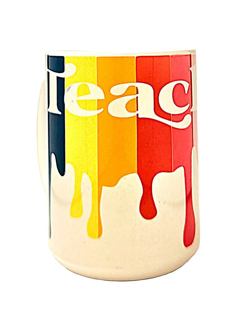 15oz Teacher colorful Ceramic Coffee Mug - Gift for Teachers - Coffee Quips Custom Drinkware