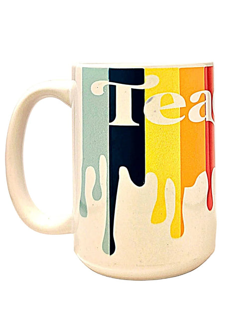 15oz Teacher colorful Ceramic Coffee Mug - Gift for Teachers - Coffee Quips Custom Drinkware