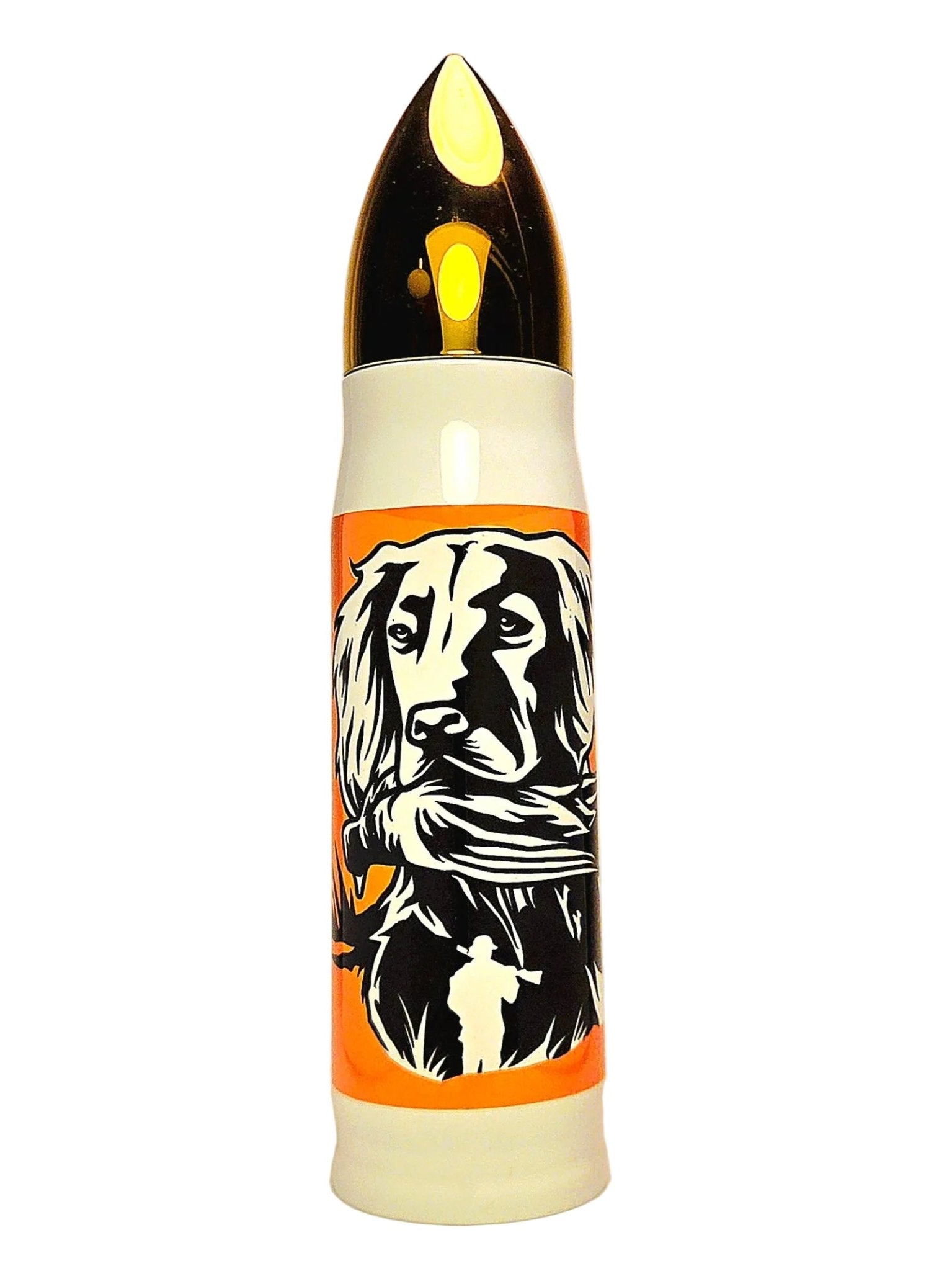 17oz Dogs and Duck Hunting Stainless Thermos Bullet Tumbler - Coffee Quips Custom Drinkware
