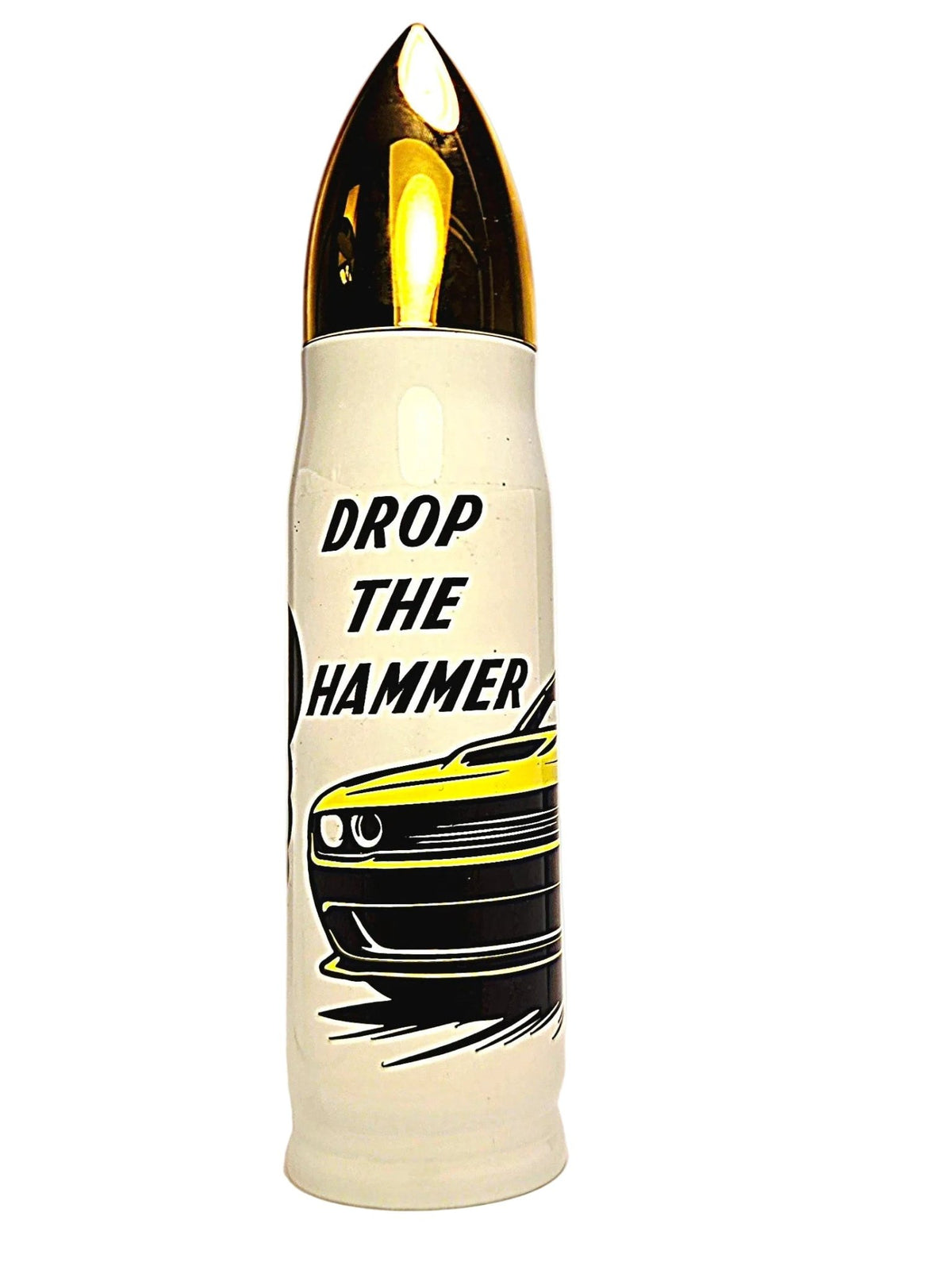 17oz Drop the Hammer Challenger Muscle - Stainless Thermos Bullet Tumbler - Coffee Quips Custom Drinkware