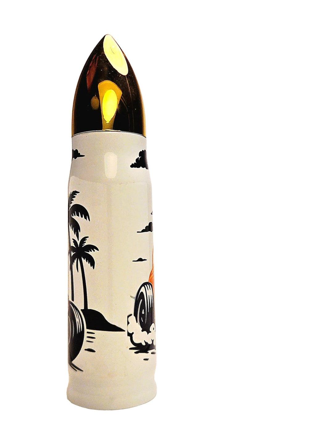 17oz Hot Rod all American Muscle Stainless Thermos Bullet Tumbler - Coffee Quips Custom Drinkware