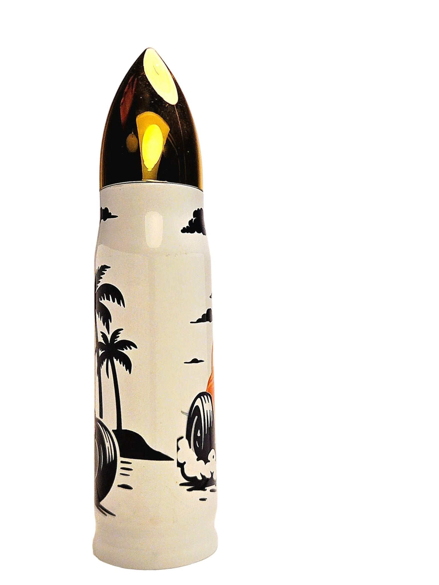 17oz Hot Rod all American Muscle Stainless Thermos Bullet Tumbler - Coffee Quips Custom Drinkware