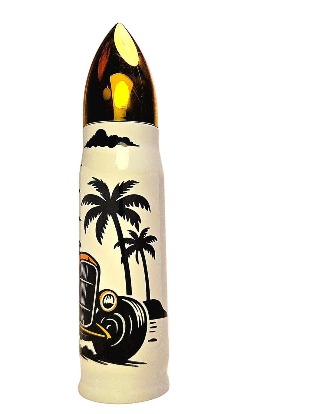 17oz Hot Rod all American Muscle Stainless Thermos Bullet Tumbler - Coffee Quips Custom Drinkware