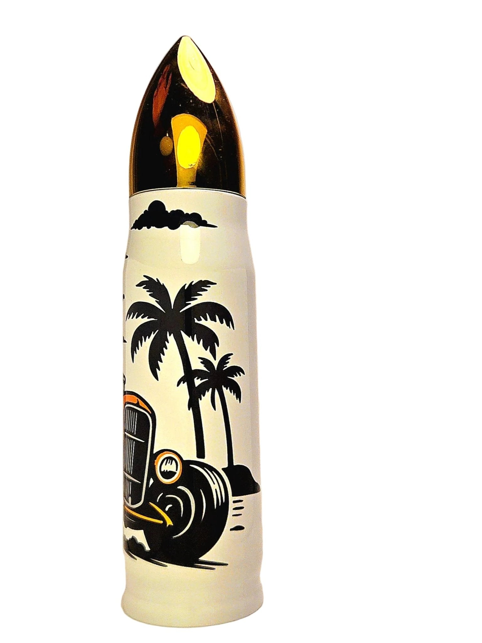 17oz Hot Rod all American Muscle Stainless Thermos Bullet Tumbler - Coffee Quips Custom Drinkware