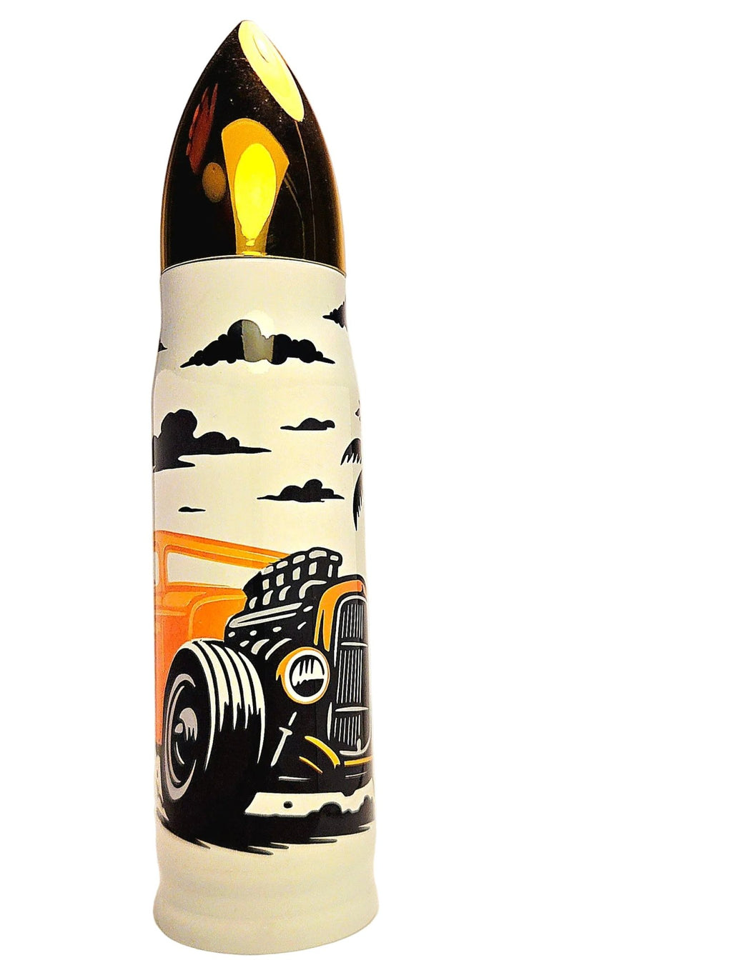 17oz Hot Rod all American Muscle Stainless Thermos Bullet Tumbler - Coffee Quips Custom Drinkware