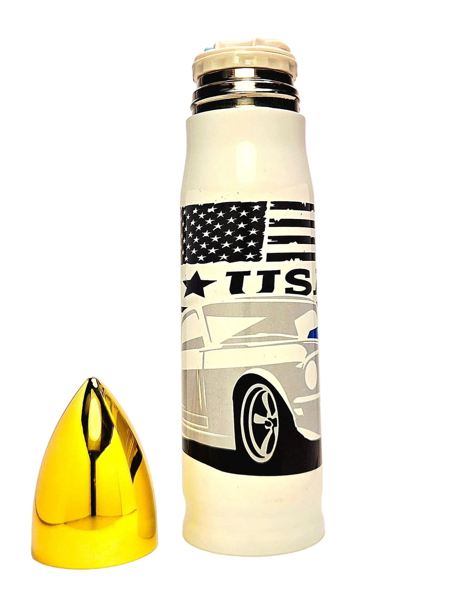 17oz Mustang GT all American Muscle Stainless Thermos Bullet Tumbler - Coffee Quips Custom Drinkware