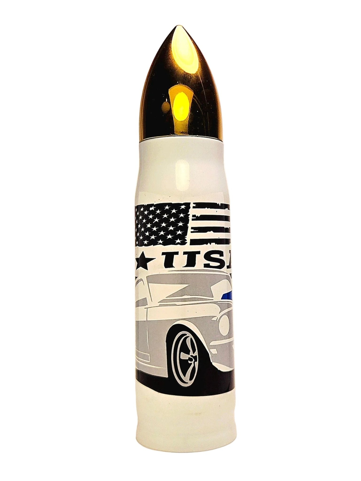 17oz Mustang GT all American Muscle Stainless Thermos Bullet Tumbler - Coffee Quips Custom Drinkware