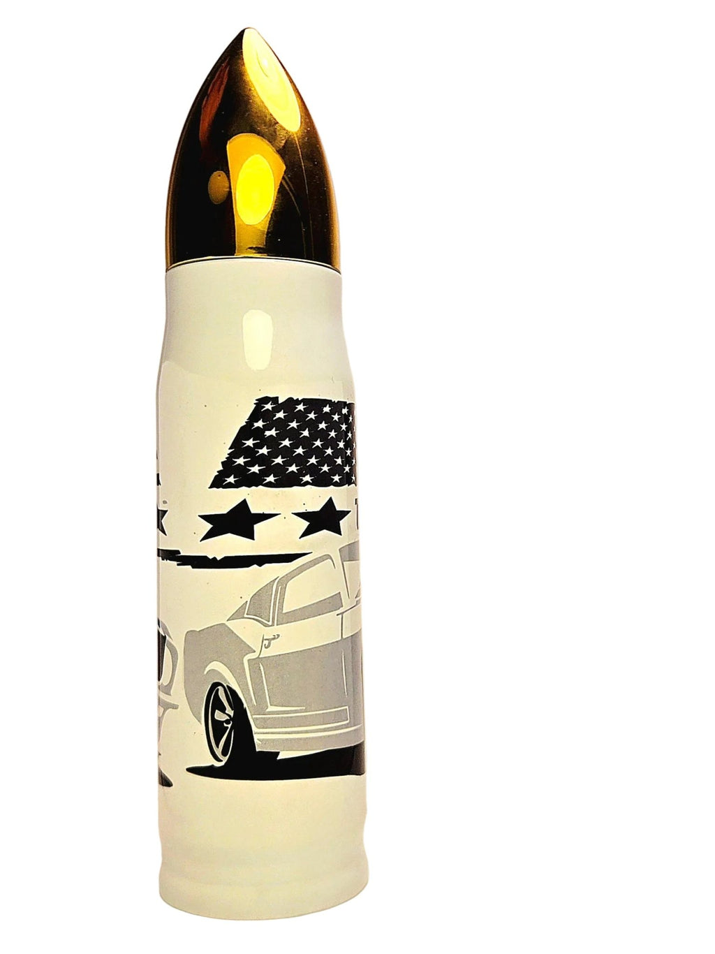 17oz Mustang GT all American Muscle Stainless Thermos Bullet Tumbler - Coffee Quips Custom Drinkware