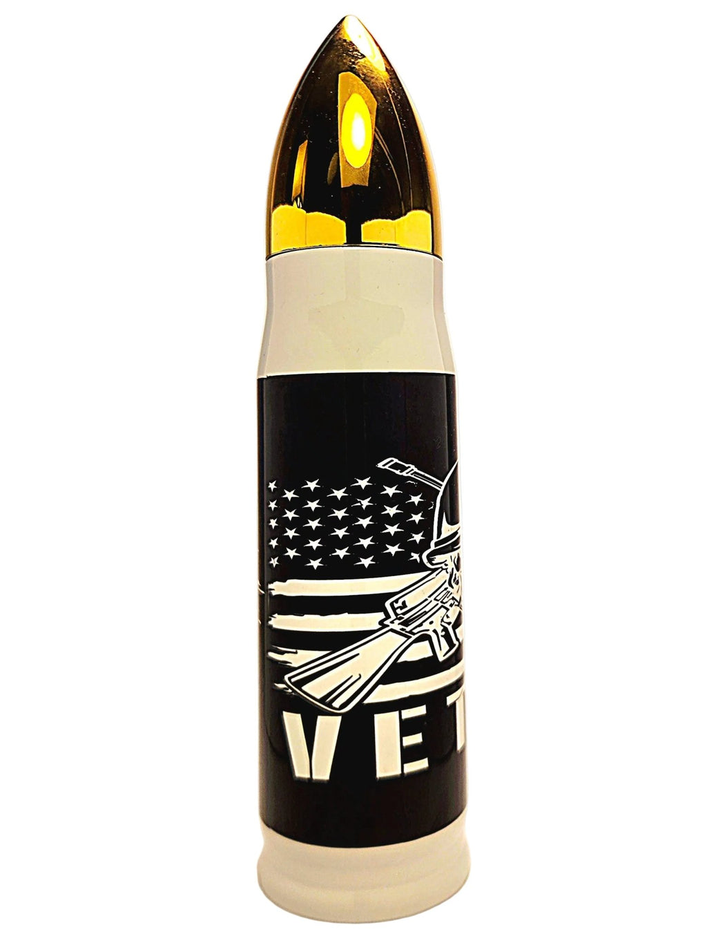 17oz Veteran Stainless Thermos Bullet Tumbler - Coffee Quips Custom Drinkware