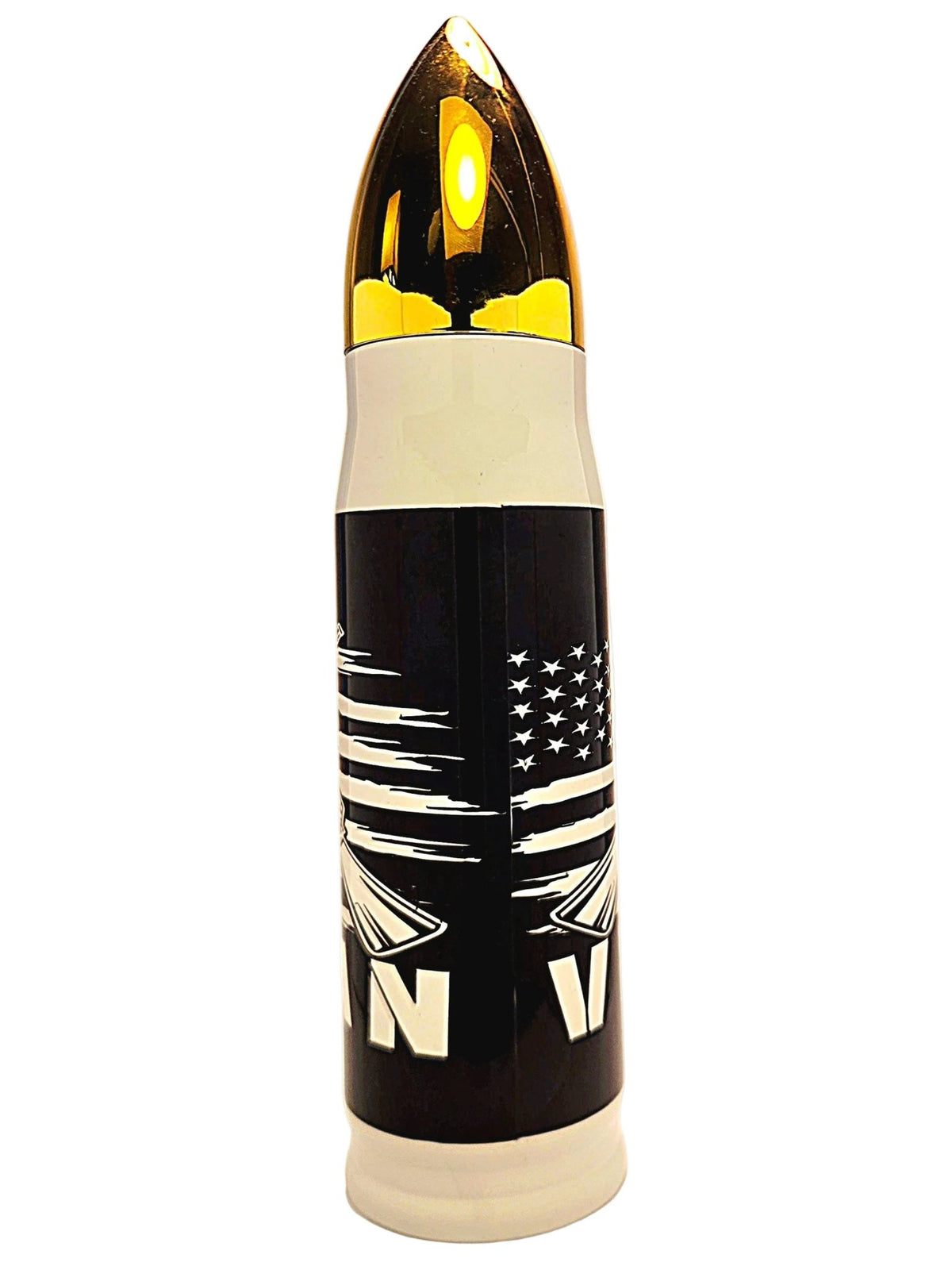17oz Veteran Stainless Thermos Bullet Tumbler - Coffee Quips Custom Drinkware