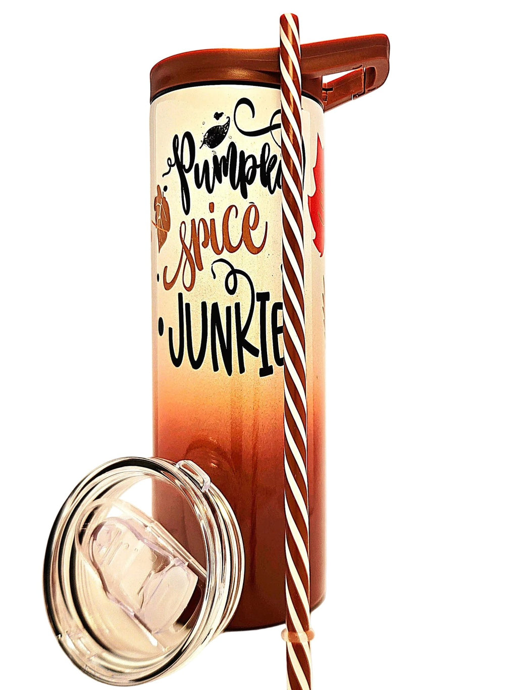 20oz Pumpkin Spice - Fall Season Stainless Tumbler - Coffee Quips Custom Drinkware