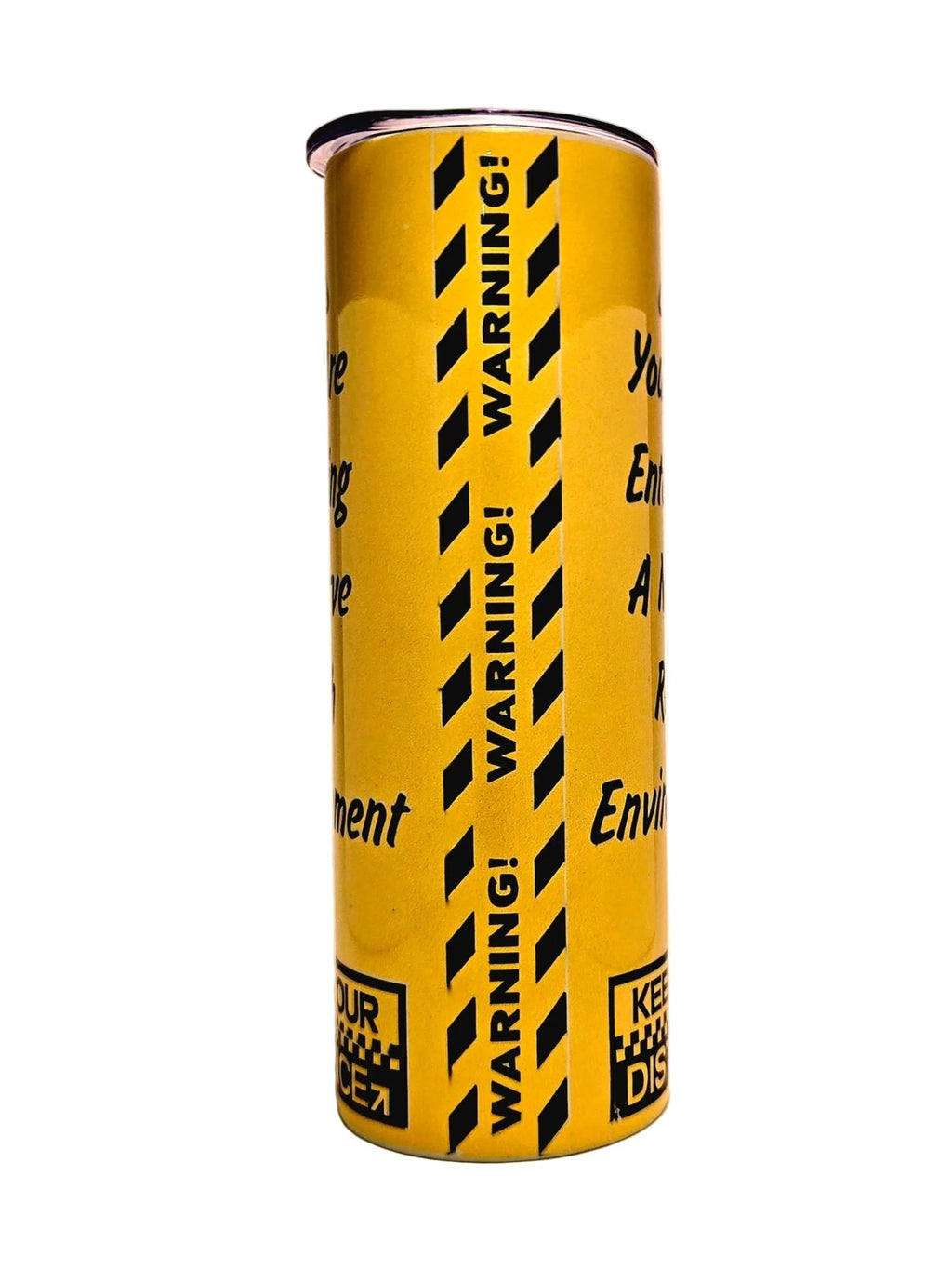 20oz Stainless Steel funny Sarcastic Keep Your Distance Insulated Tumbler - Coffee Quips Custom Drinkware
