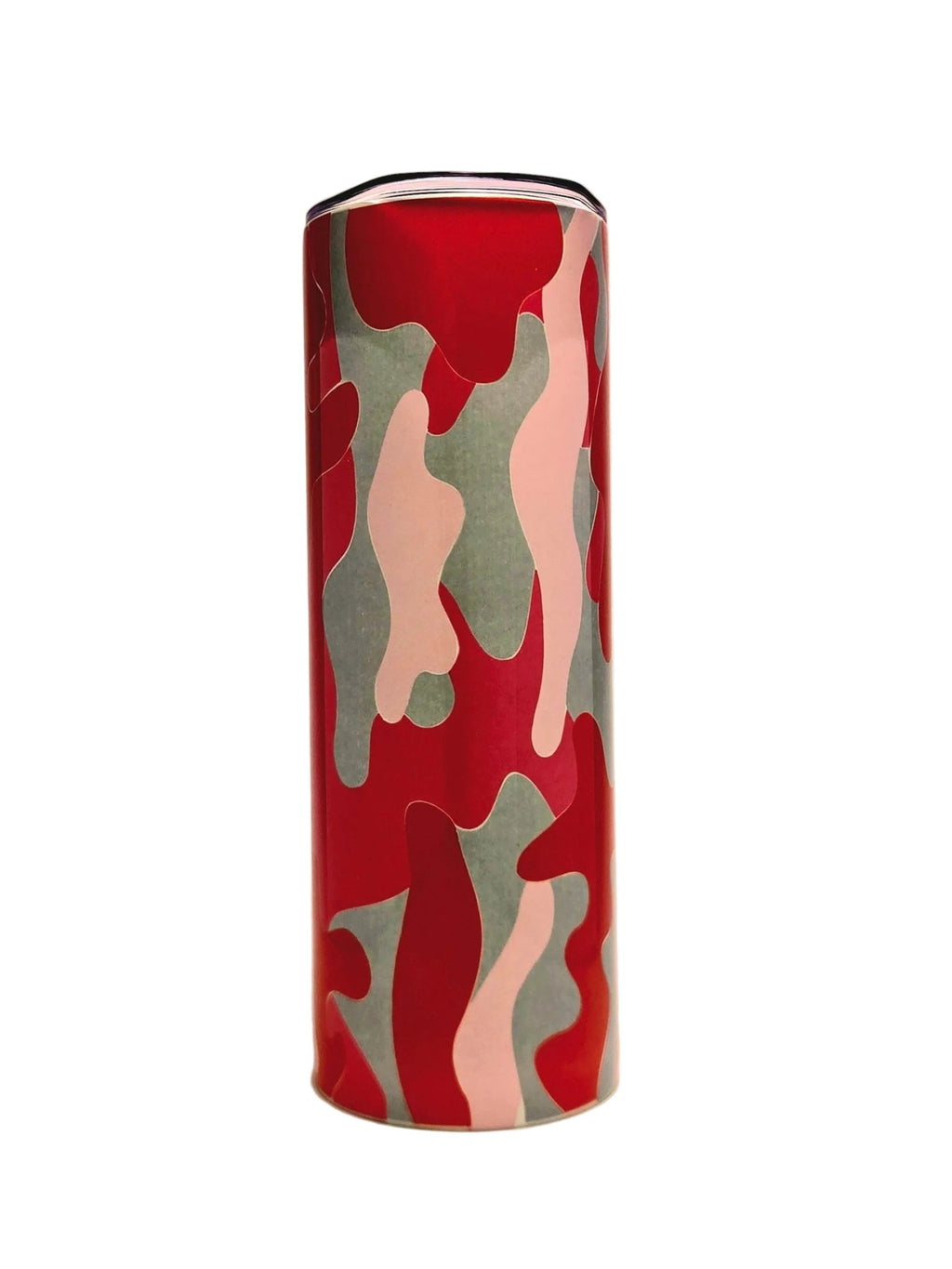 20oz Stainless Steel insulated skinny Tumbler with pink Camo - Coffee Quips Custom Drinkware