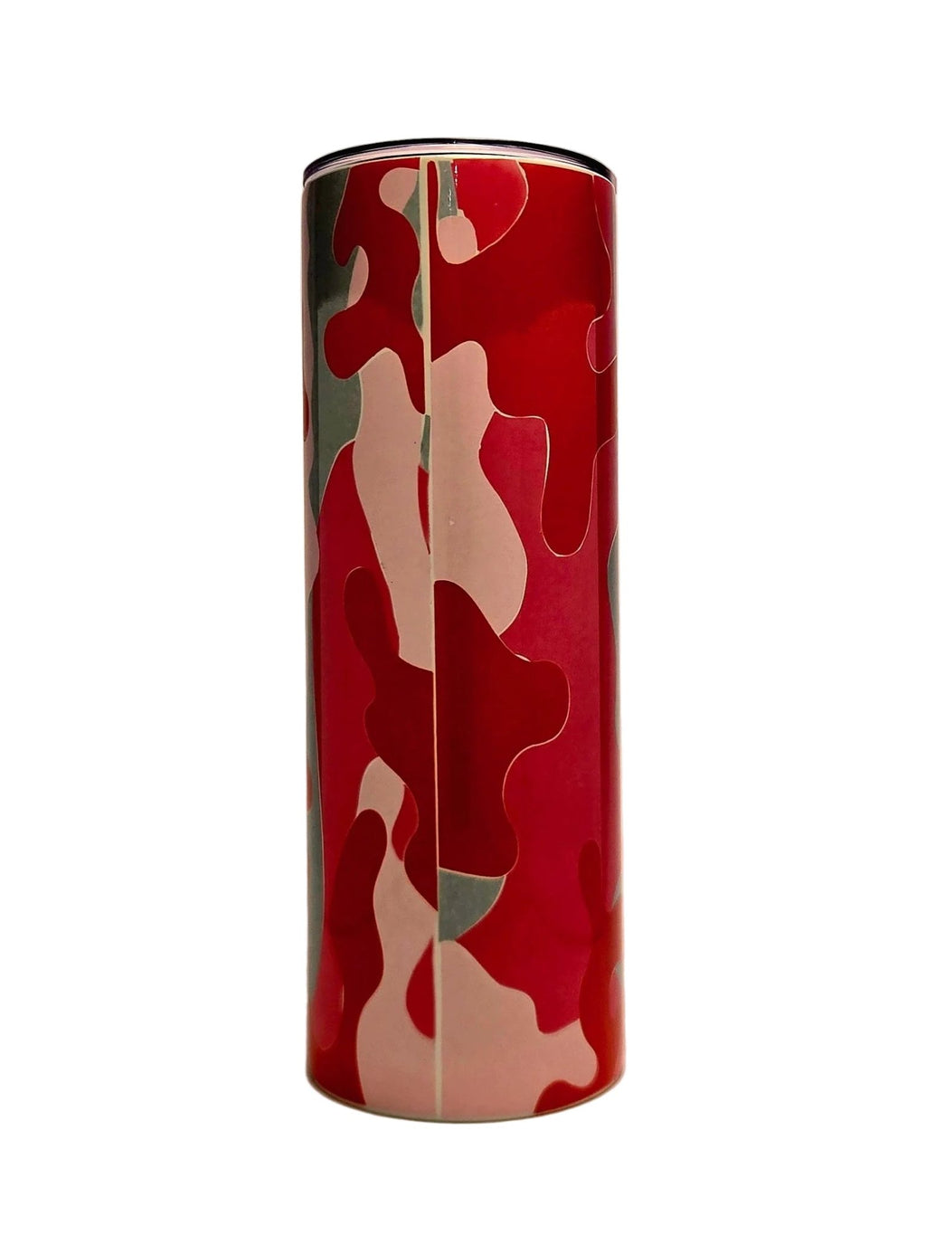 20oz Stainless Steel insulated skinny Tumbler with pink Camo - Coffee Quips Custom Drinkware
