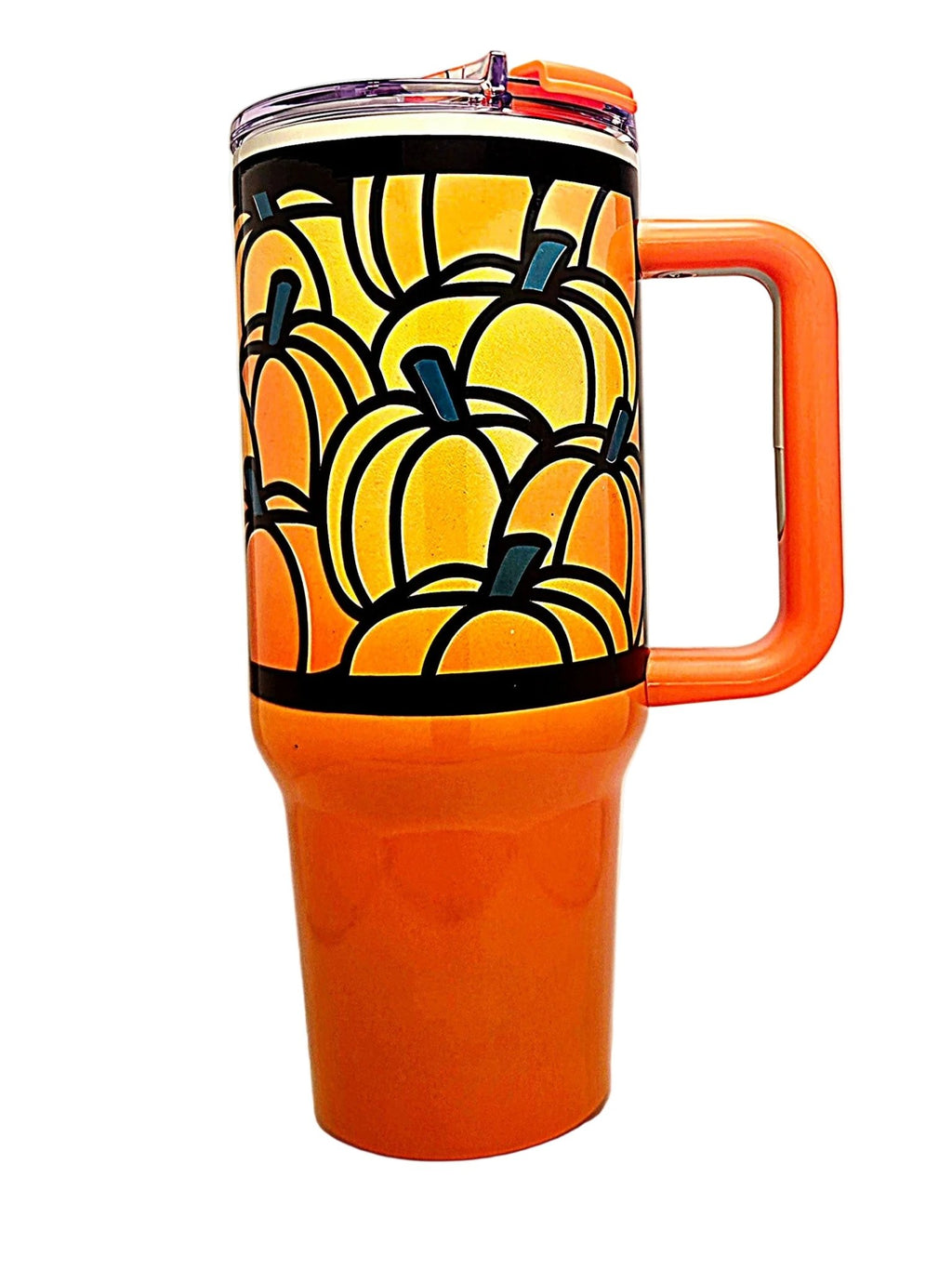 40oz Pumpkin Patch Halloween Fall Stainless Tumbler - Coffee Quips Custom Drinkware