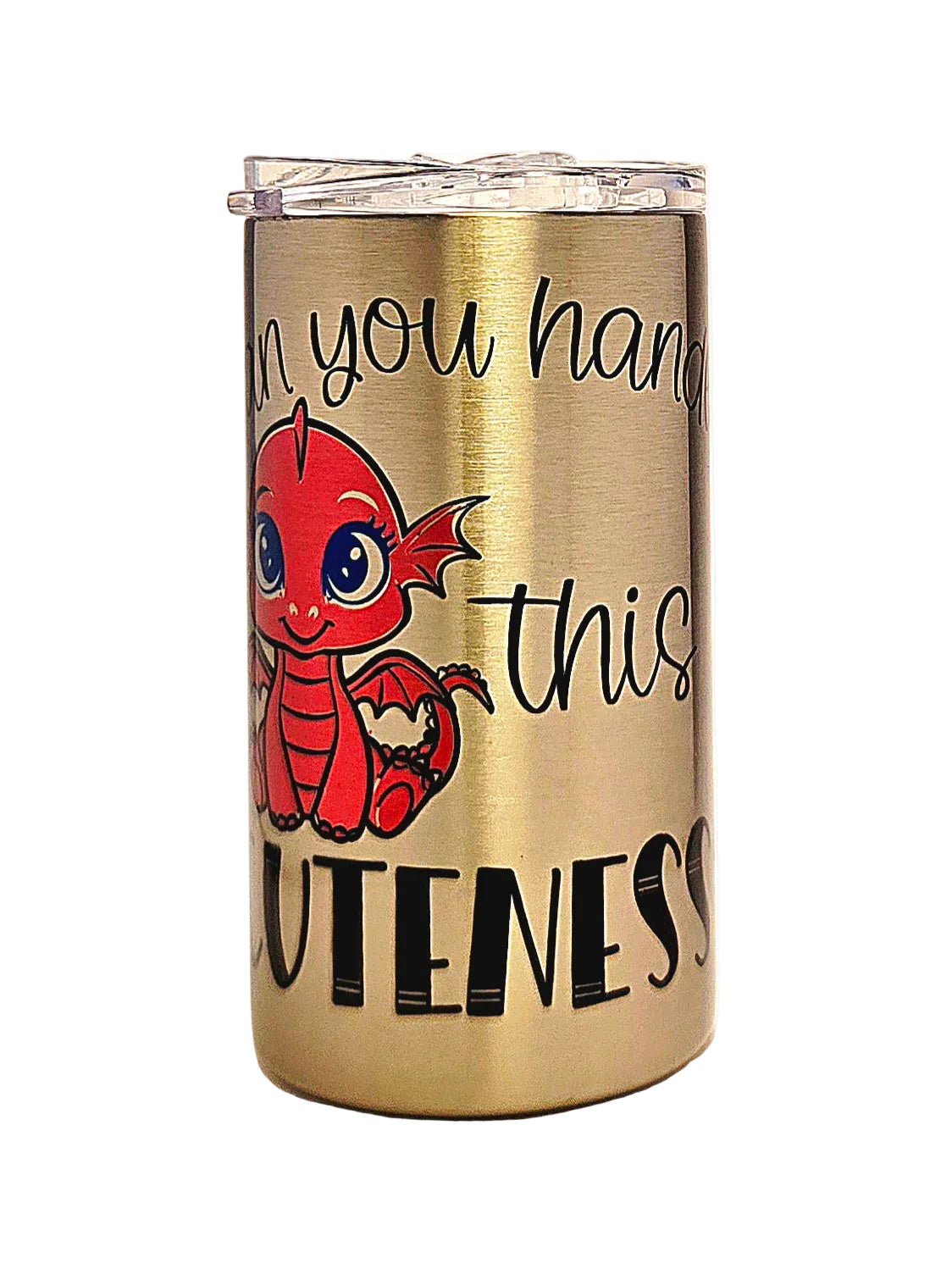Adorable Dragon Toddler Stainless Steel Tumbler - BPA-Free Lid - Coffee Quips Custom Drinkware
