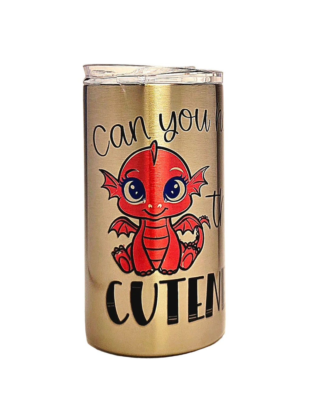 Adorable Dragon Toddler Stainless Steel Tumbler - BPA-Free Lid - Coffee Quips Custom Drinkware