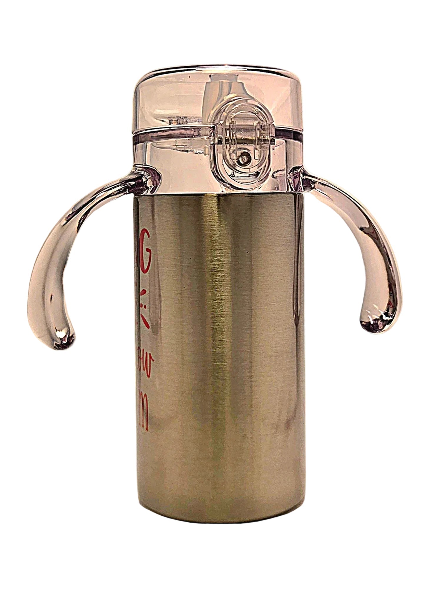 Adorable Grow With Me toddler funny quote in pink stainless tumbler BPA free dual lid - Coffee Quips Custom Drinkware