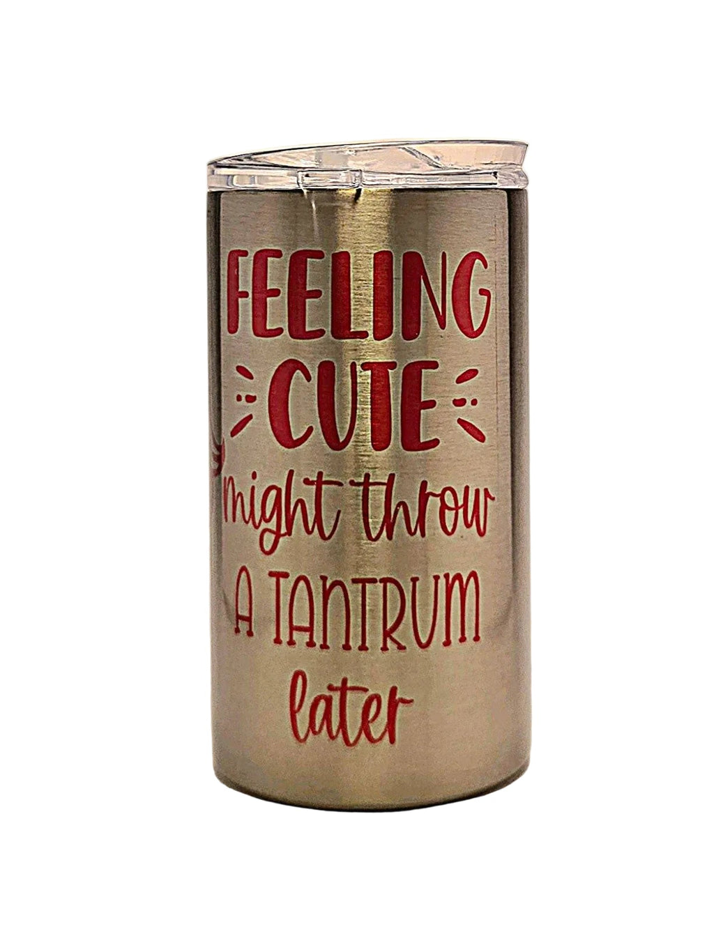 Adorable Grow With Me toddler funny quote in pink stainless tumbler BPA free dual lid - Coffee Quips Custom Drinkware