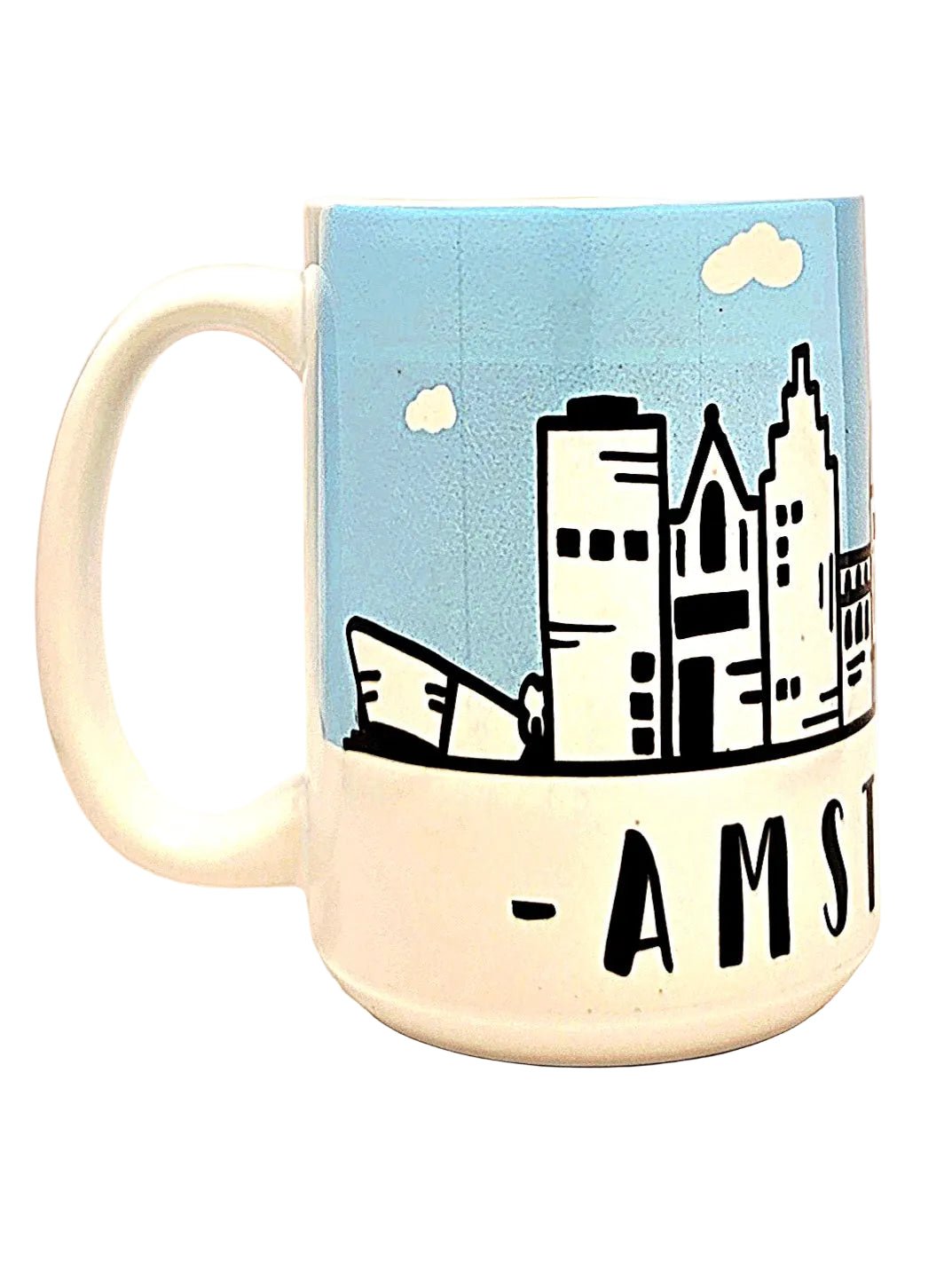Amsterdam Souvenir Mug - 15oz Ceramic Travel Keepsake - Coffee Quips Custom Drinkware