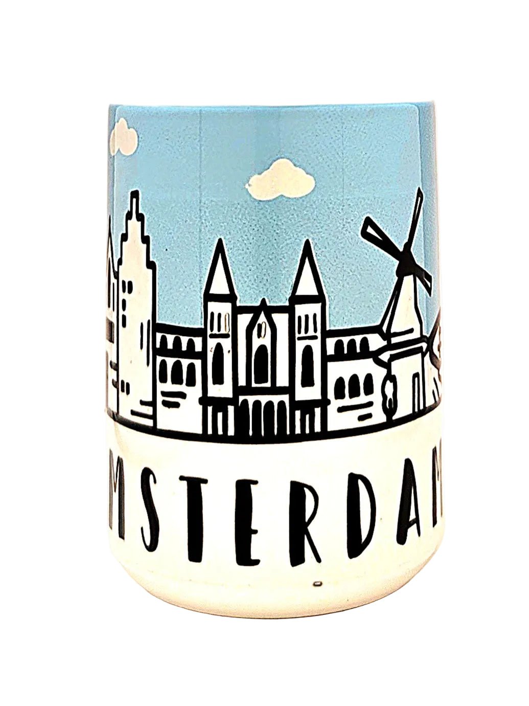 Amsterdam Souvenir Mug - 15oz Ceramic Travel Keepsake - Coffee Quips Custom Drinkware
