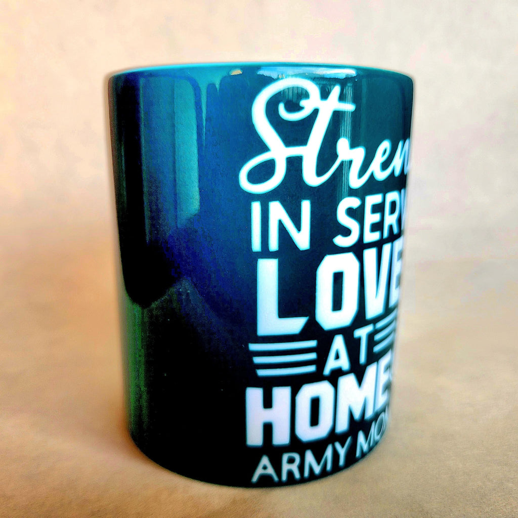 Army Mom Coffee Mug, Military Pride Ceramic Cup - Coffee Quips Custom Drinkware