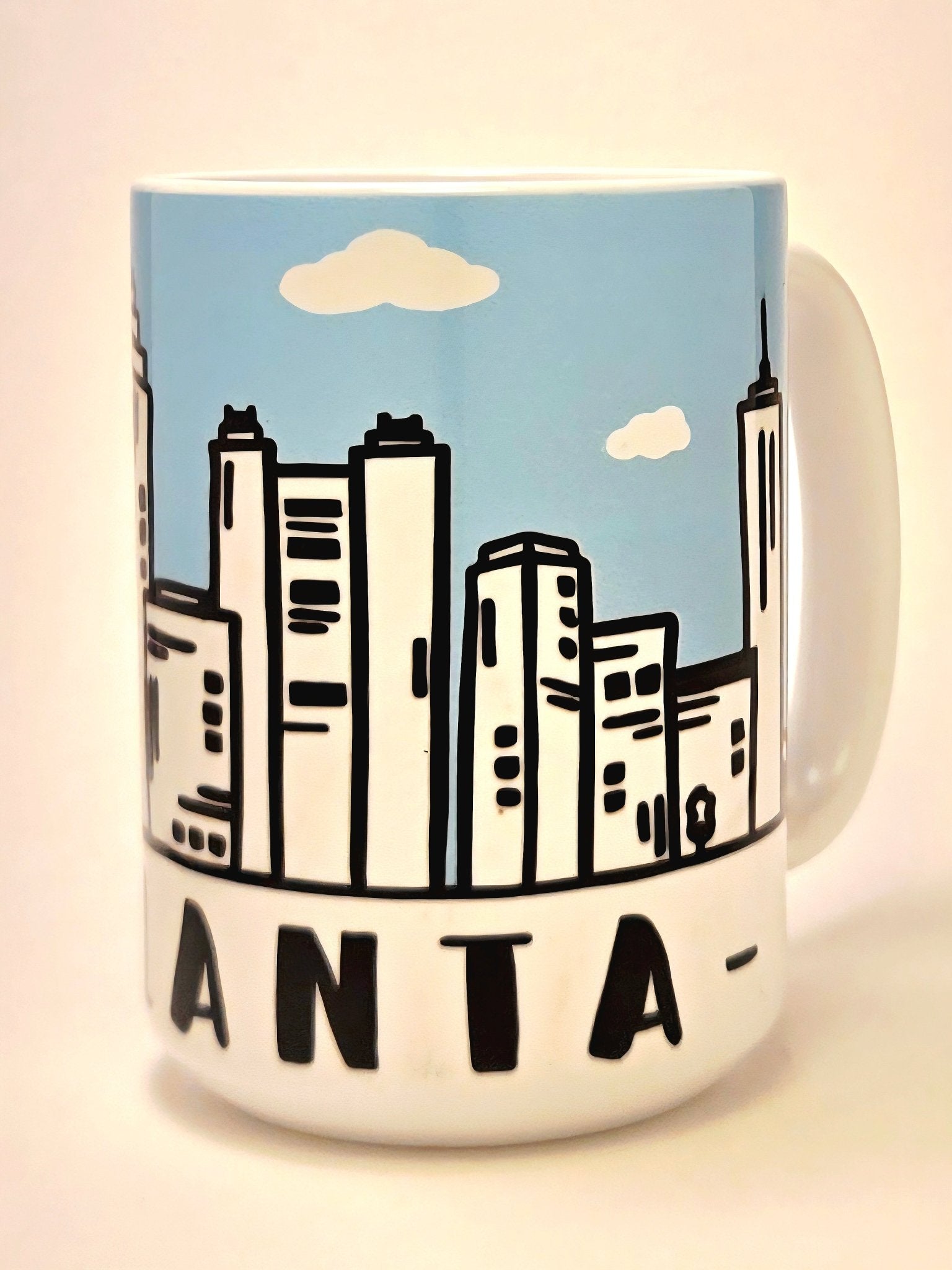 Atlanta Souvenir Mug - 15oz Ceramic Travel Keepsake - Coffee Quips Custom Drinkware