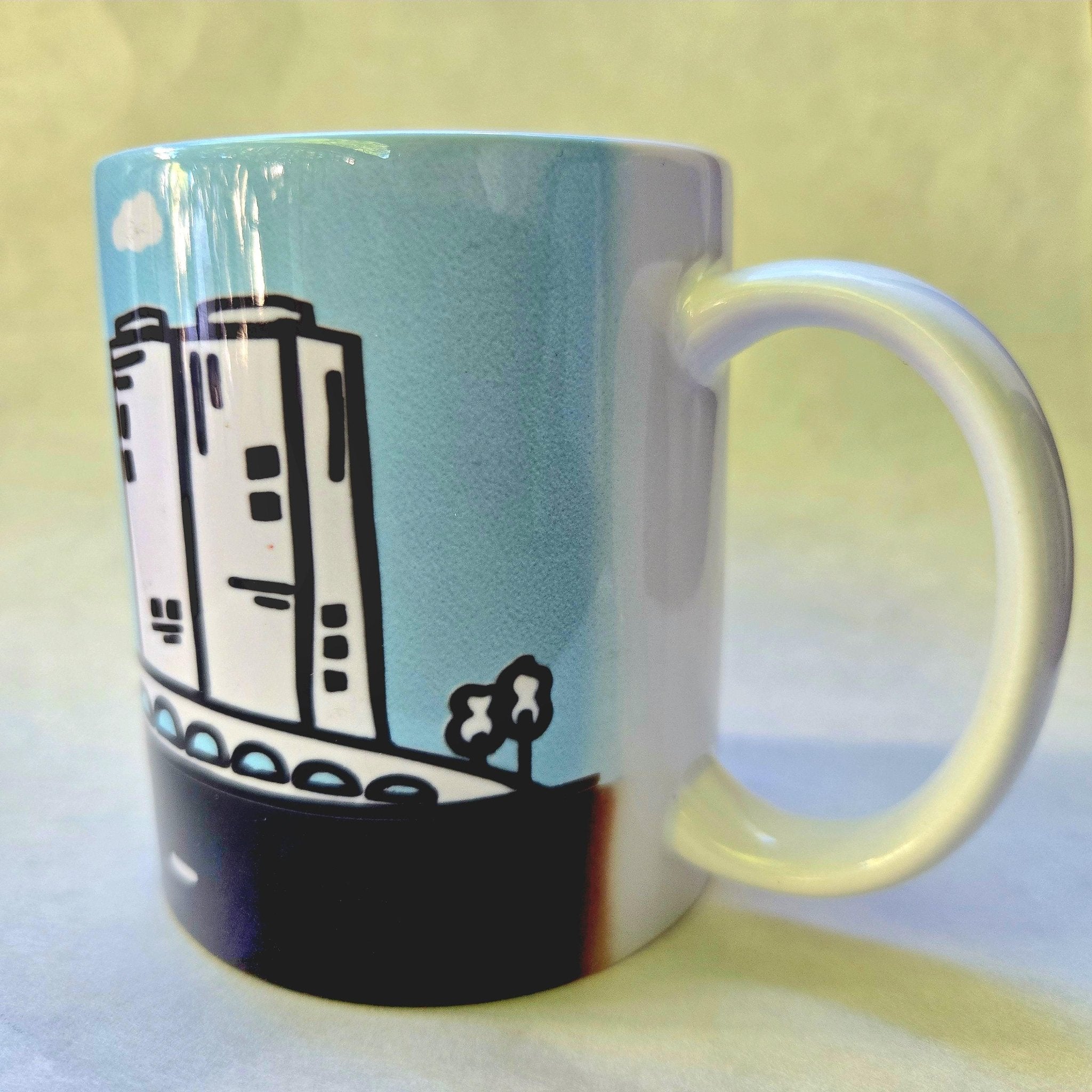 Austin Skyline Ceramic Coffee Mug: City Souvenir - Coffee Quips Custom Drinkware