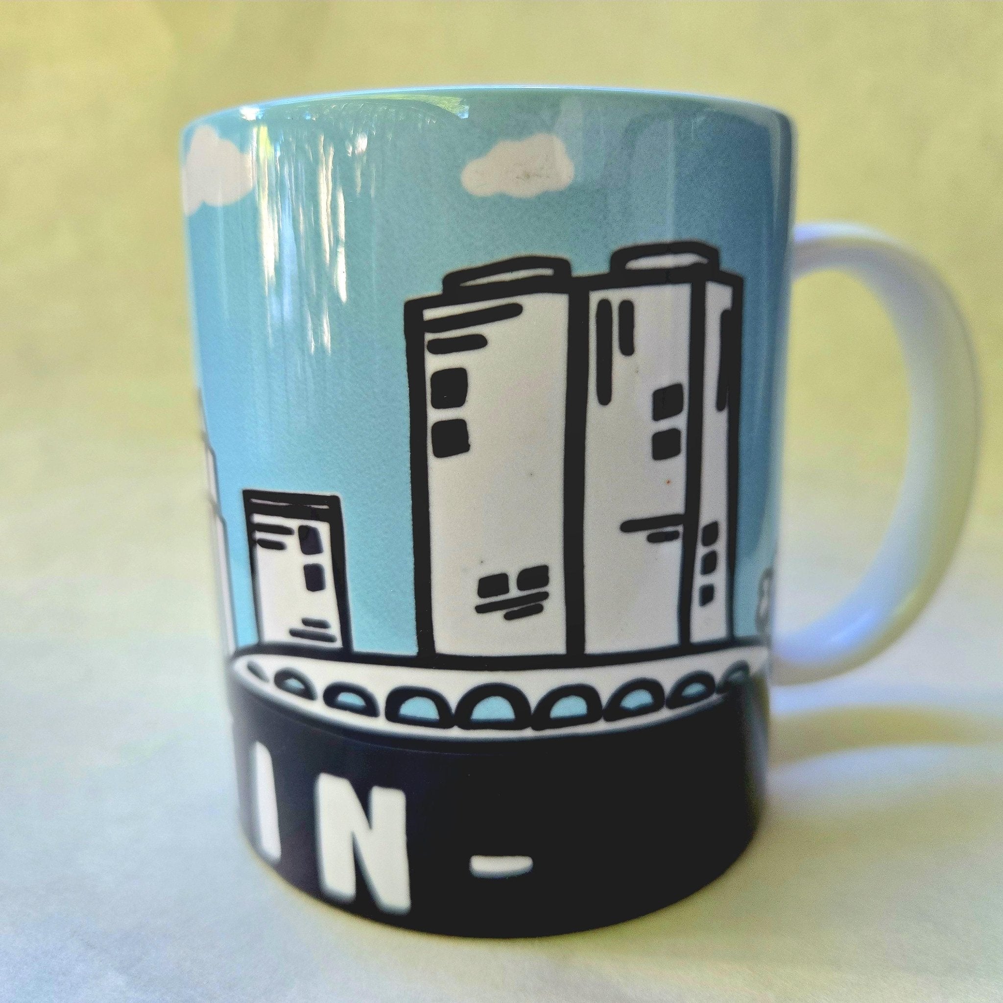 Austin Skyline Ceramic Coffee Mug: City Souvenir - Coffee Quips Custom Drinkware