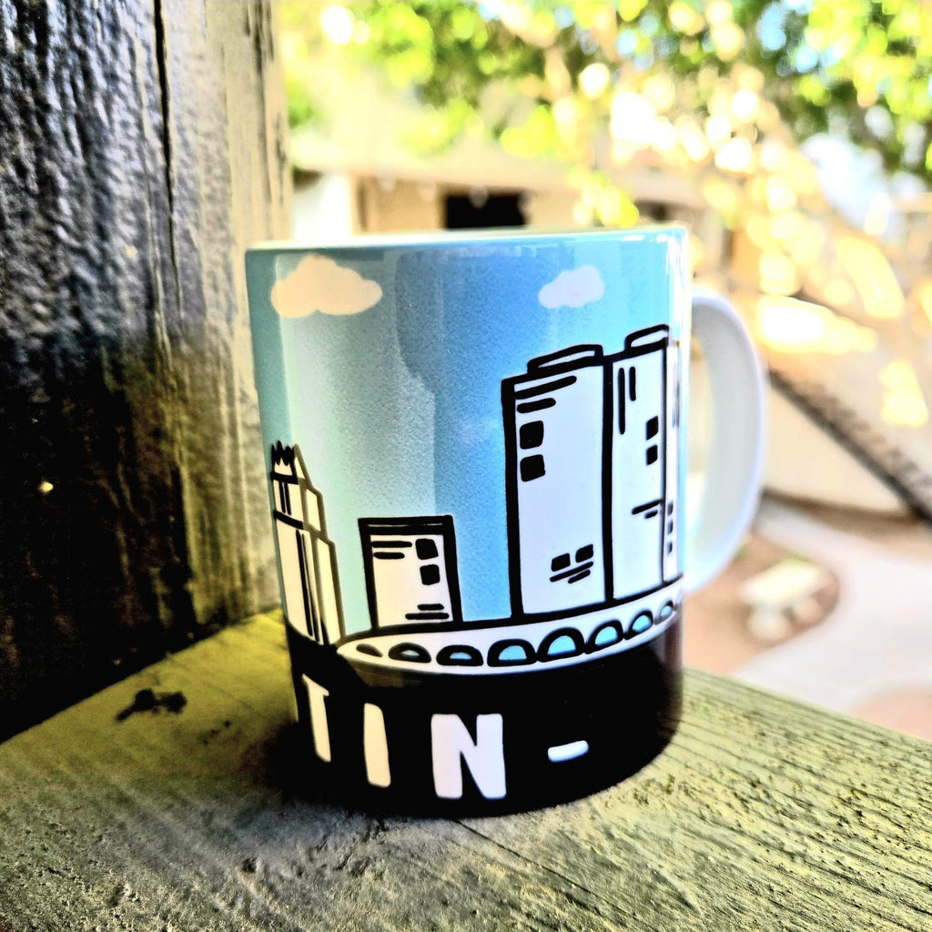 Austin Skyline Ceramic Coffee Mug: City Souvenir - Coffee Quips Custom Drinkware