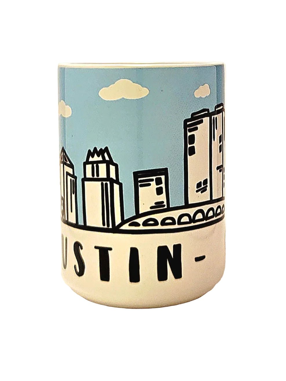 Austin Souvenir Mug - 15oz Ceramic Travel Keepsake - Coffee Quips Custom Drinkware