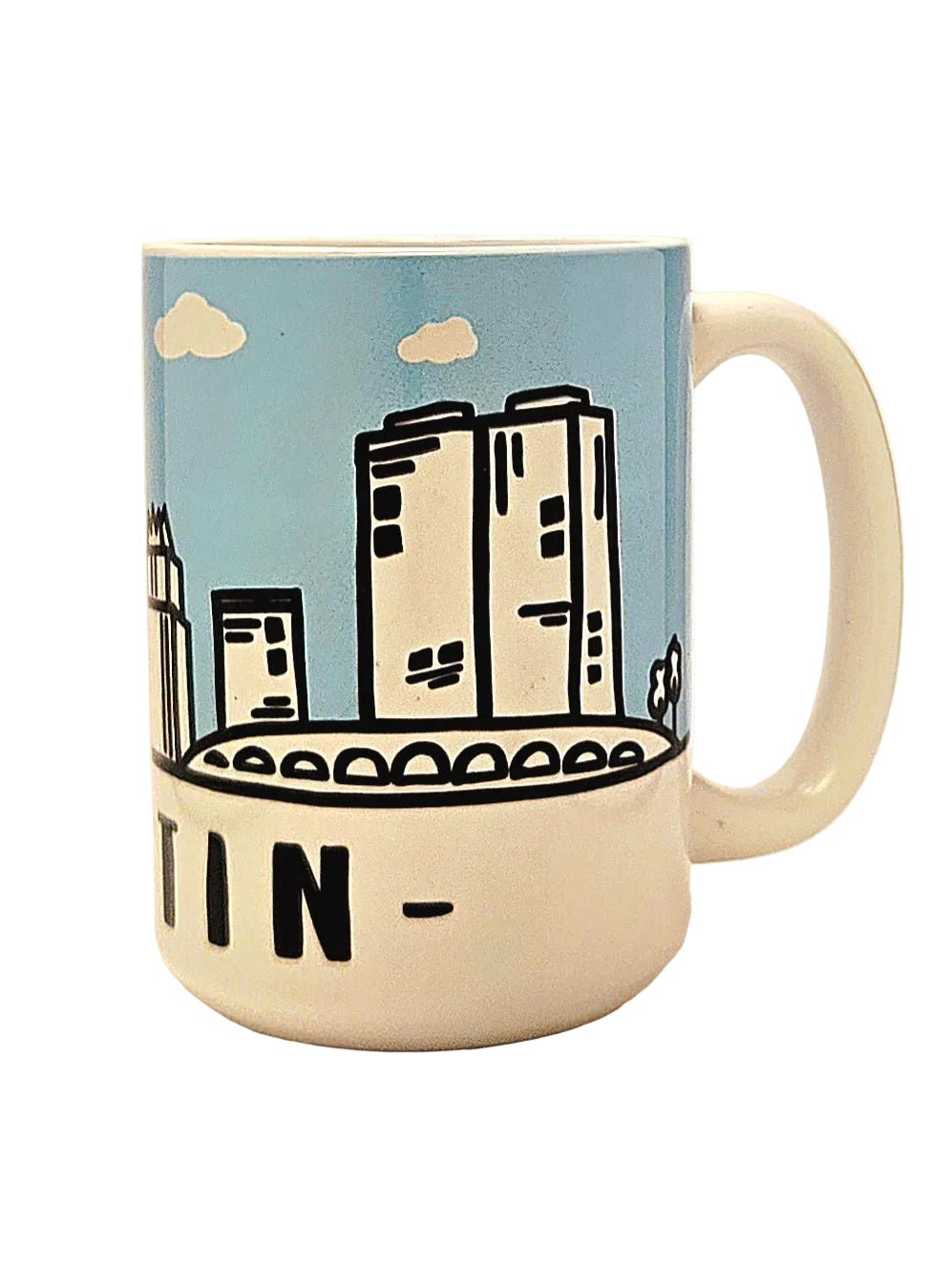 Austin Souvenir Mug - 15oz Ceramic Travel Keepsake - Coffee Quips Custom Drinkware