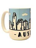 Austin Souvenir Mug - 15oz Ceramic Travel Keepsake - Coffee Quips Custom Drinkware